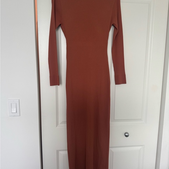 NEW A.L.C. Terracotta Long Sleeve Dress - Picture 3 of 5